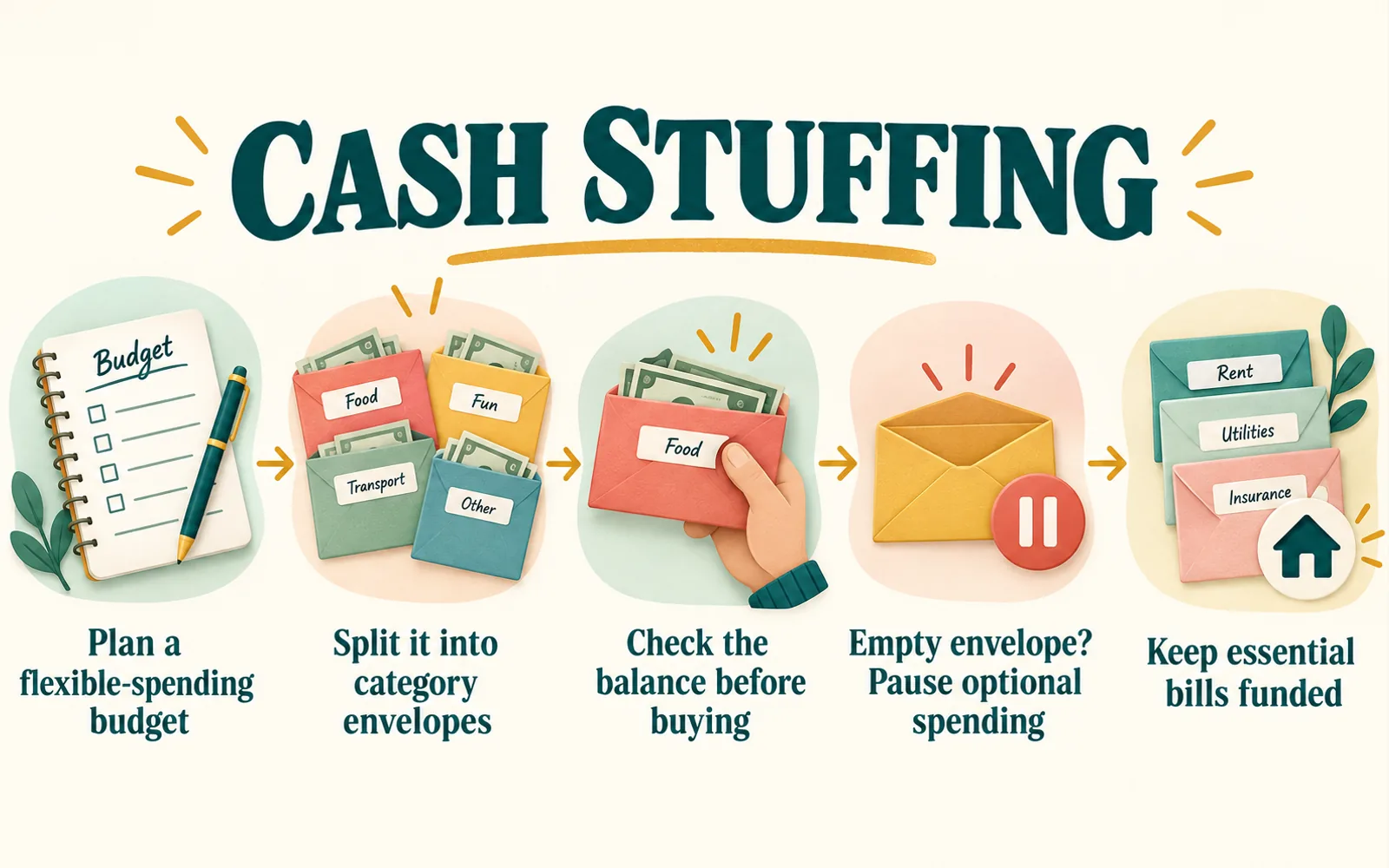 Viral Money-Saving Challenges: What Works, What Can Backfire - 1. Cash Stuffing: Give Flexible Spending a Boundary 1